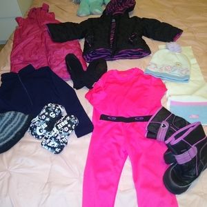 Toddler skiing clothing